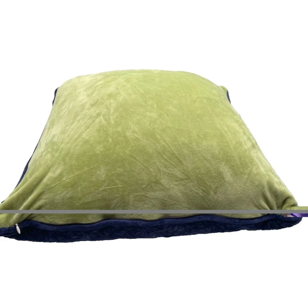 NWT Poetic Wanderlust Tracy Porter Blue and Green Velvet Pillow Cover 20